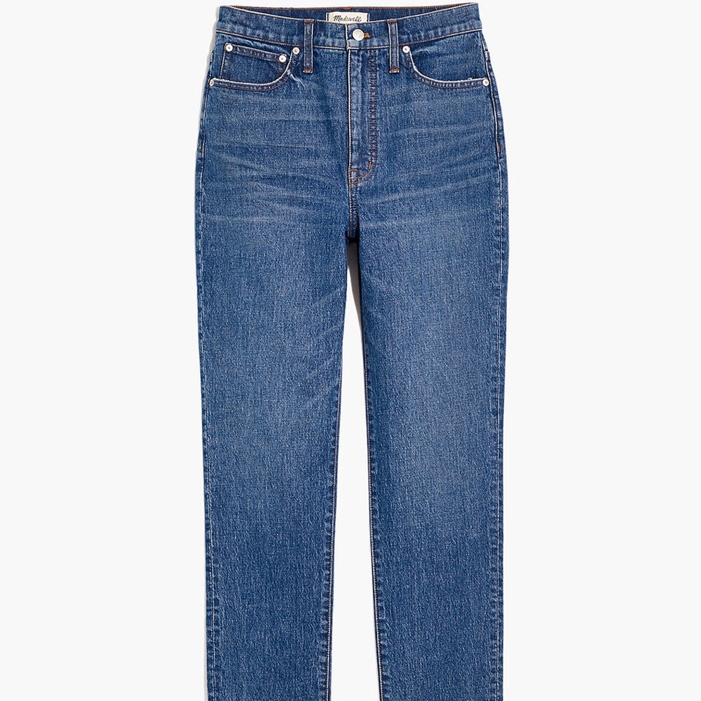 MadeWell Petite Classic Straight Jeans in Corson Wash NB076